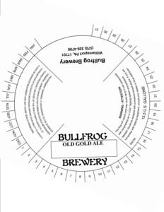 Bullfrog Brewery Old Gold