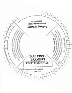 Bullfrog Brewery Coffee Stout July 2017