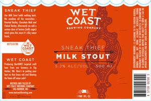 Wet Coast Brewing Company Sneak Thief Milk Stout