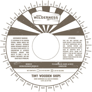 Arizona Wilderness Brewing Co Tiny Wooden Ships July 2017
