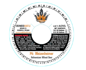 Mr. Weizenheimer Hefeweizen Wheat Beer July 2017