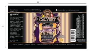 Calvert Brewing Company Flapjack Maple Milk Stout July 2017