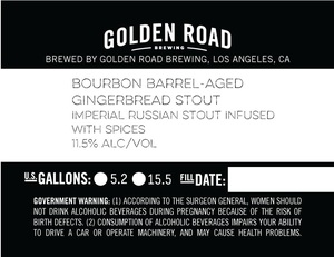 Golden Road Brewing Bourbon Barrel-aged Gingerbread Stout