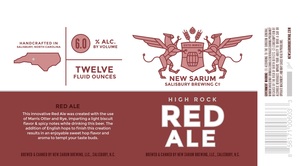 New Sarum Salisbury Brewing Company High Rock Red Ale