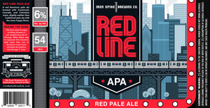 Iron Spike Brewing Company Redline Pale Ale July 2017