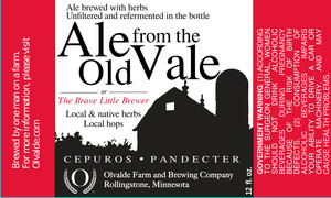 Olvalde Farm And Brewing Company Ale From The Old Vale August 2017
