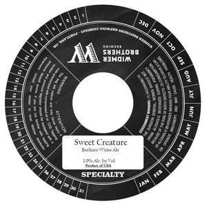 Widmer Brothers Brewing Company Sweet Creature August 2017