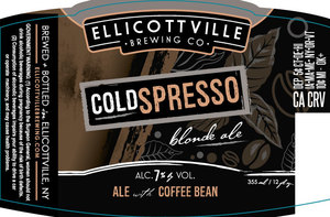 Ellicottville Brewing Company Coldspresso August 2017