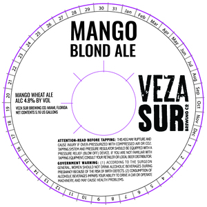 Veza Sur Brewing Co. Mango Blond August 2017