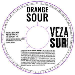 Veza Sur Brewing Co. Orange Sour August 2017