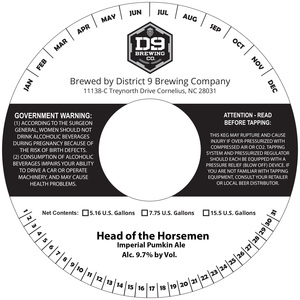 D9 Brewing Company Head Of The Horsemen