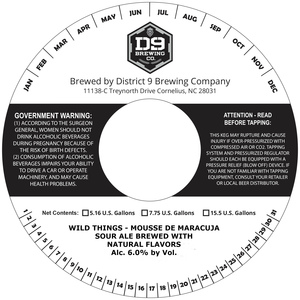 D9 Brewing Company Wild Things - Mousse De Maracuja
