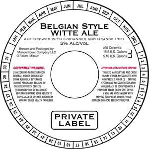 Private Label Belgian Style Witte August 2017