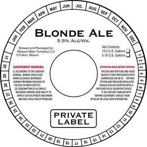 Private Label Blonde Ale August 2017