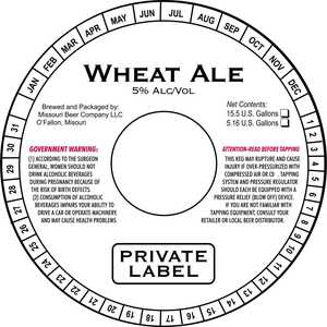 Private Label Wheat Ale August 2017