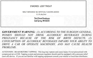Third Street Brewhouse S'mores Lost Trout September 2017