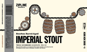 Zipline Brewing Co. Bourbon Barrel-aged Imperial Stout August 2017