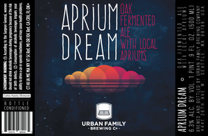 Urban Family Brewing Company Aprium Dream August 2017