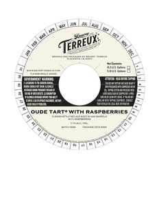 Bruery Terreux Oude Tart With Raspberries August 2017