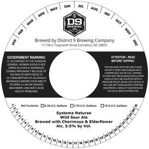 D9 Brewing Company Systema Naturae- Cherimoya & Elderflower