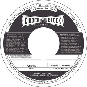 Cinder Block Brewery Unwind August 2017