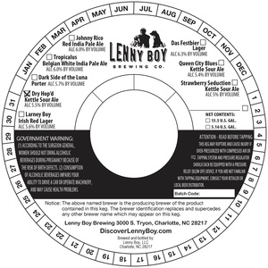 Lenny Boy Dry Hop'd August 2017