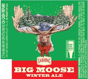 Saranac Big Moose Winter Ale August 2017