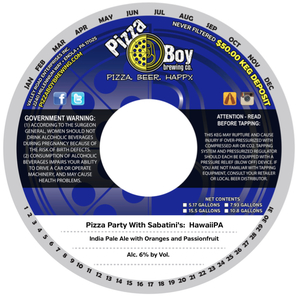 Pizza Boy Brewing Co. Pizza Party With Sabatini's: Hawaiipa August 2017