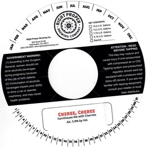 Cheree, Cheree Farmhouse Ale With Cherries August 2017