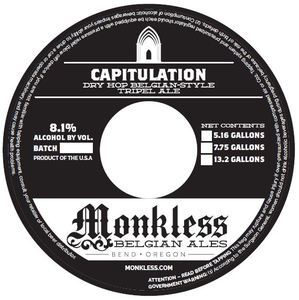 Monkless Belgian Ales Capitulation