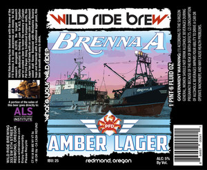 Wild Ride Brewing Brenna A Amber Lager August 2017