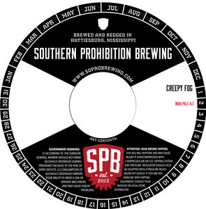 Southern Prohibition Brewing Creepy Fog August 2017