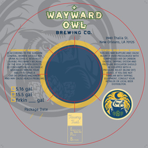 Wayward Owl Brewing Company The Tawny Twit August 2017