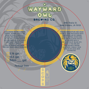 Wayward Owl Brewing Company Scops Scotch Ale August 2017