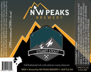 Nw Peaks Brewery Stuart Stout August 2017