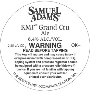 Samuel Adams Kmf Grand Cru August 2017