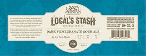 Crazy Mountain Brewing Company Local's Stash Dark Pomegranate Sour Ale August 2017