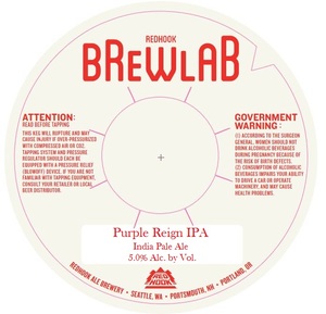 Redhook Ale Brewery Purple Reign IPA August 2017