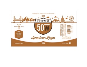 Fifty West American Lager September 2017