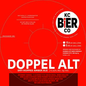 Kansas City Bier Company Doppel Alt September 2017