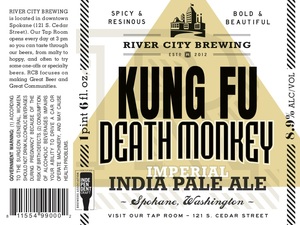 River City Brewing Co. Kung Fu Death Monkey Imperial November 2017