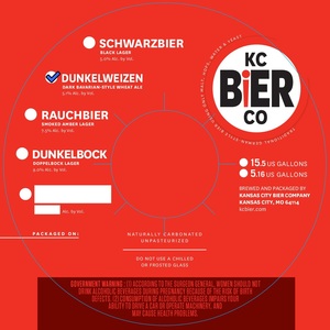 Kansas City Bier Company Dunkelweizen September 2017