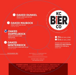 Kansas City Bier Company Oaked Doppelbock September 2017