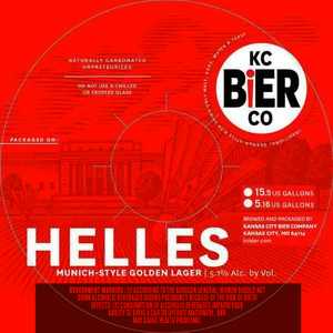 Kansas City Bier Company Helles September 2017