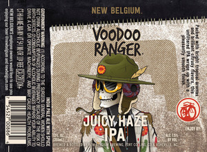 New Belgium Brewing Voodoo Ranger Juicy Haze IPA September 2017