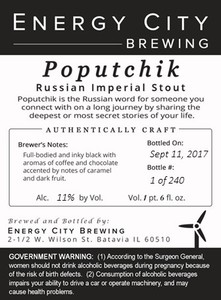 Energy City Brewing Poputchik September 2017