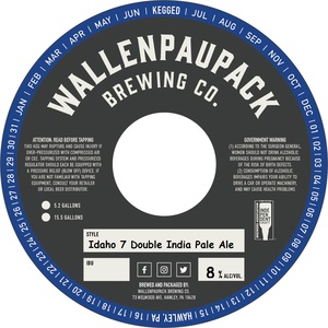 Wallenpaupack Brewing Company Double India Pale Ale October 2017
