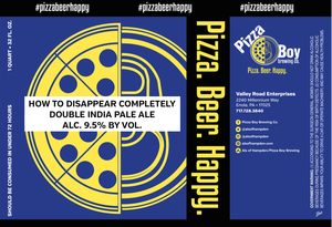 Pizza Boy Brewing Co. How To Disappear Completely September 2017