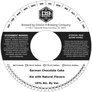 D9 Brewing Company German Chocolate Cake