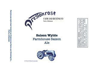 Prestonrose Farm And Brewing Co., LLC October 2017